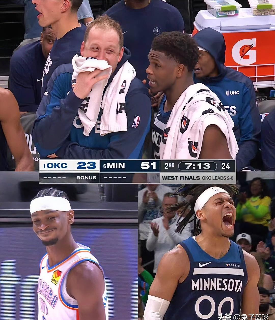 森林狼惨败雷霆，遭遇四连败